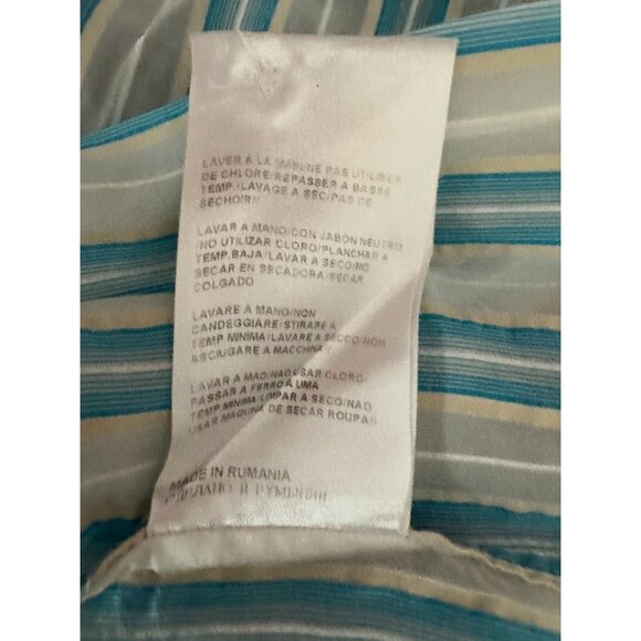 Hugo Boss Slim Fit 100% Cotton Button Down Blue Stipes Shirt Mens Size XXL - Picture 6 of 7